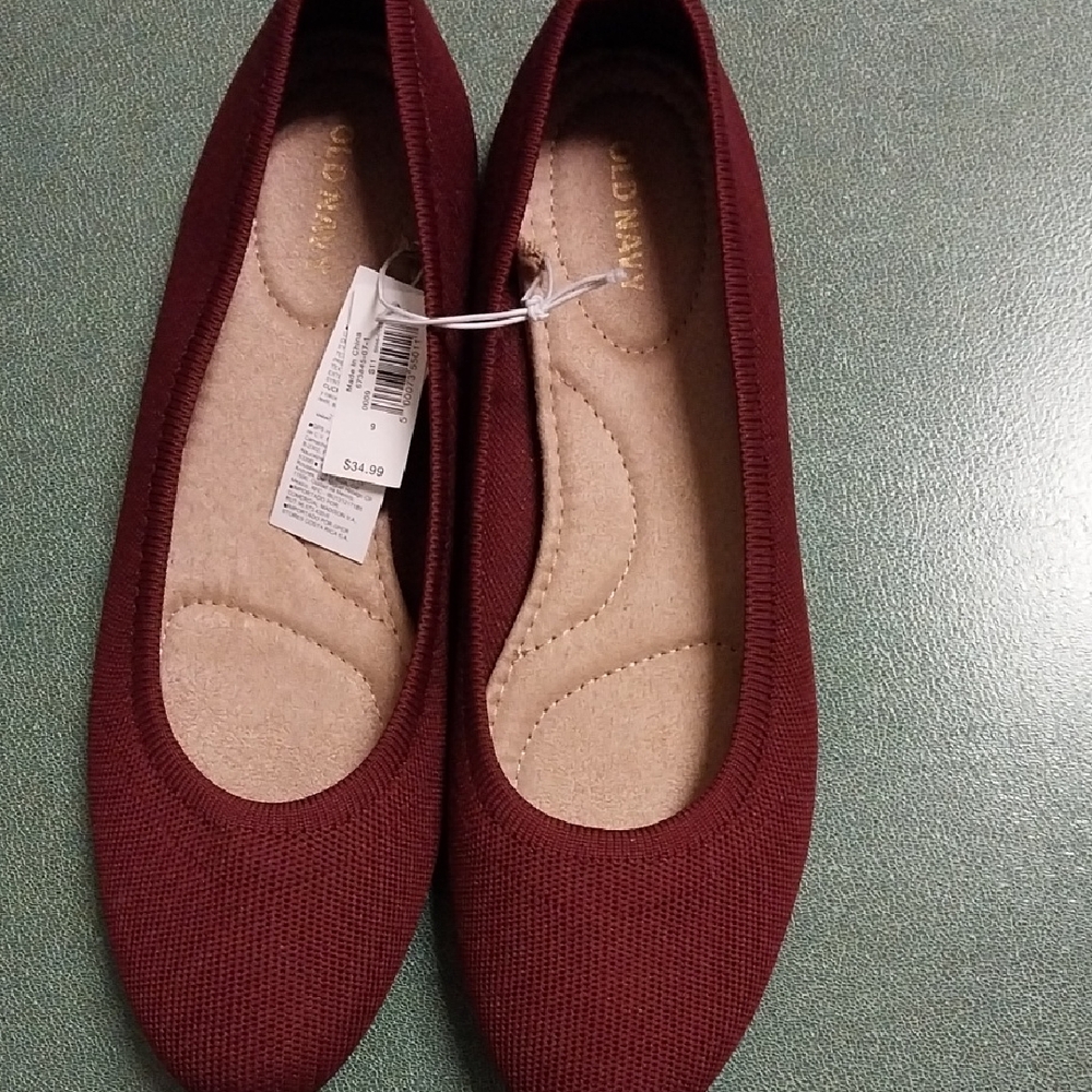 Old Navy Women's Deep Red Flats